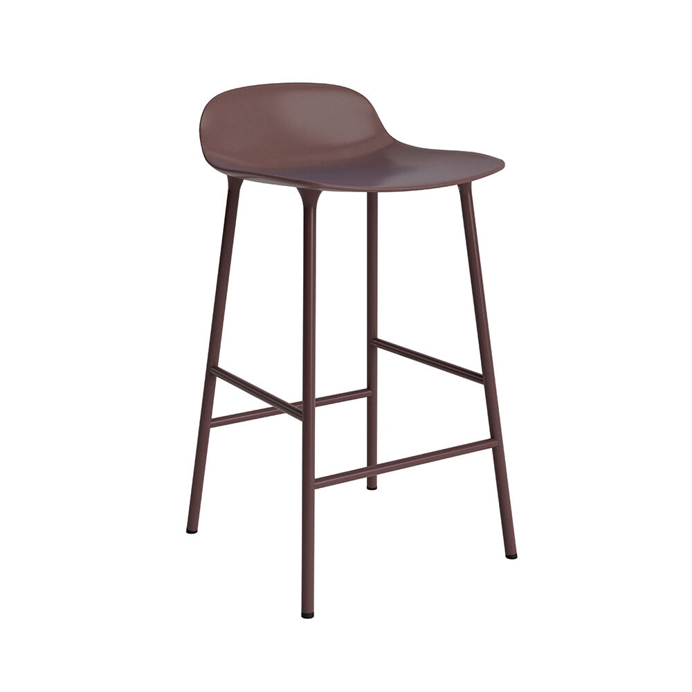 Normann Copenhagen - Shape Bar stool H65 Steel/Brown