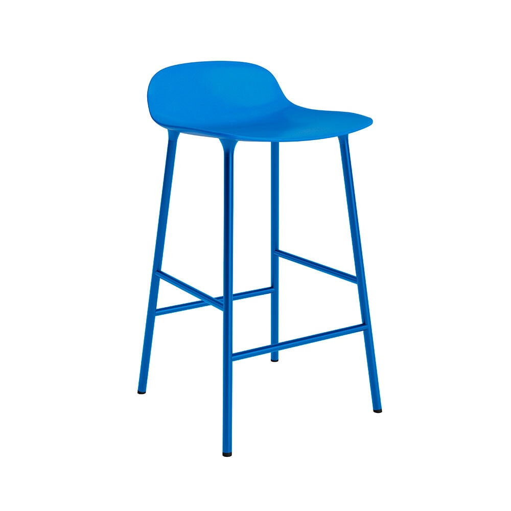 Normann Copenhagen - Shape Bar stool H65 Steel/Bright Blue