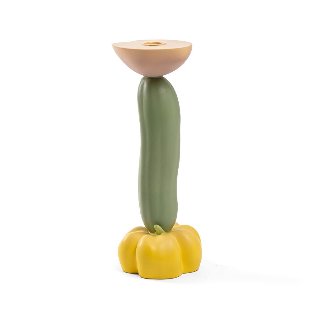 Seletti - Vitamin Cucumber Candle Holder Multicolour