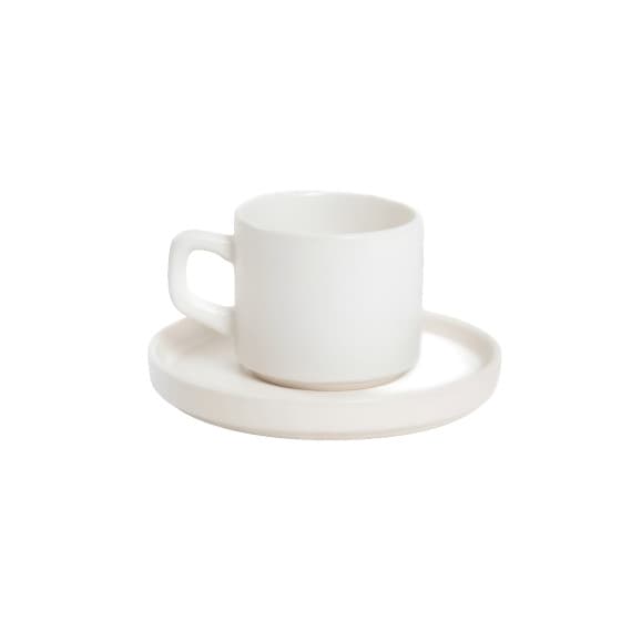 Cup with a saucer Homla FAMELIO White, 200 ml