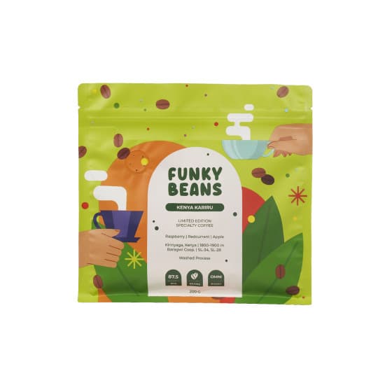 Specialty coffee beans Funky Beans Kenya Kariru, 200 g