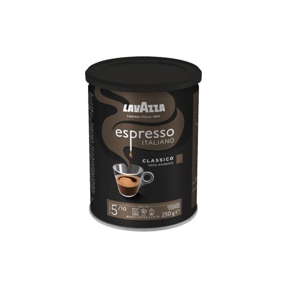 Ground coffee Lavazza Espresso Italiano Classico, 250 g (in a tin)