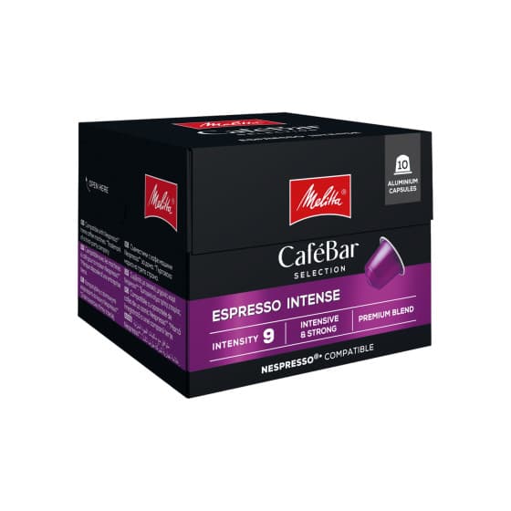 Melitta CaféBar Selection Espresso Intense Coffee Capsules for Nespresso® Machines, 10 pcs.