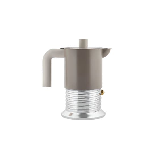 Alessi Vite PM01/3 WG Moka pot, 3 cups - Warm Grey