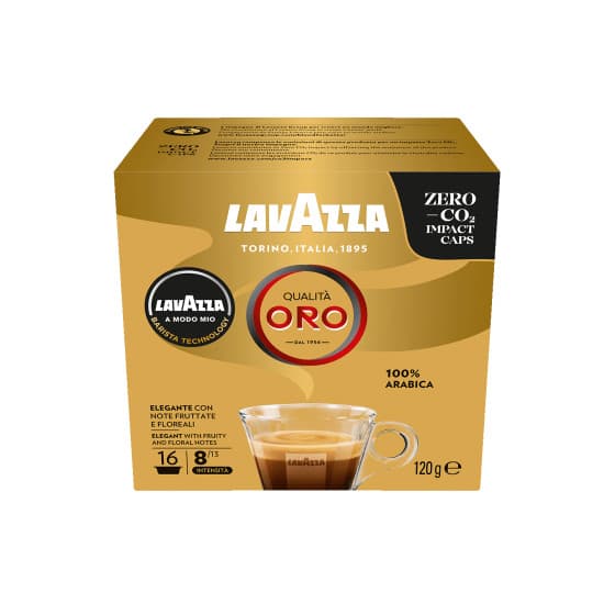 Coffee capsules for Lavazza® machines Lavazza A Modo Mio Qualità Oro, 16 pcs.