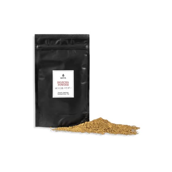 Moya Hojicha organic roasted green tea powder, 100 g