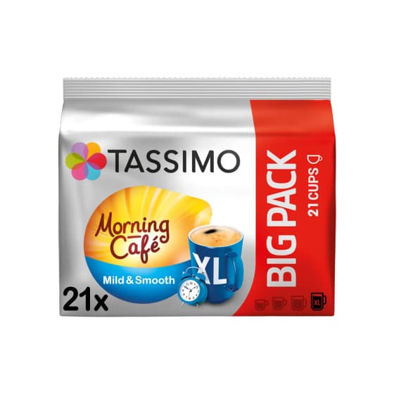 Tassimo Morning Cafe Mild & Smooth Coffee Capsules (compatible with Bosch Tassimo capsule machines), 21 pcs.