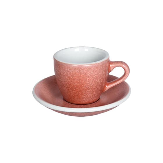 Espresso cup with a saucer Loveramics Egg Cinnabar, 80 ml