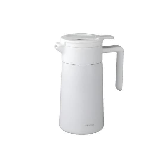 Hario double-wall thermal pot with a ceramic coating, 600 ml – White
