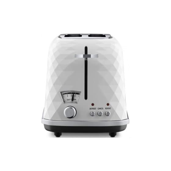 DeLonghi Brillante CTJ 2103.W Toaster, 900 W - White