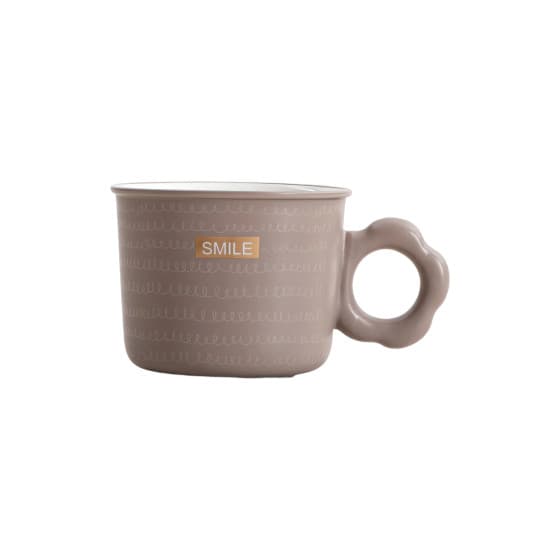 homHomla TODIL Gray Mug, 300 ml