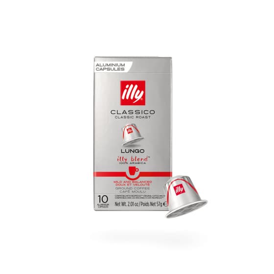 Illy Lungo Classico Coffee Capsules for Nespresso® Machines, 10 pcs.