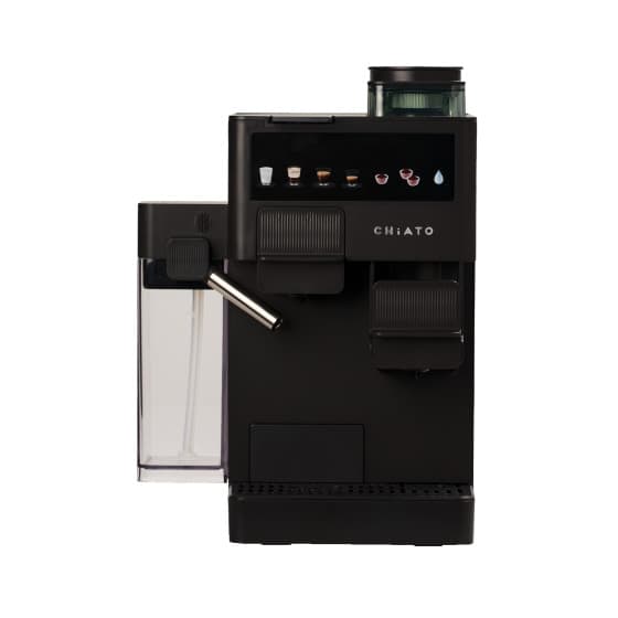 CHiATO coffeePLAY 5-in-1 Coffee Machine with Grinder & Milk System – Black