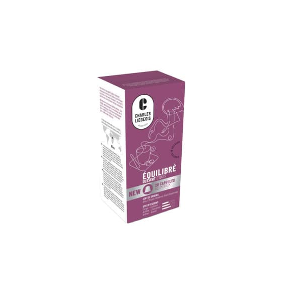 Coffee capsules compatible with Nespresso® Charles Liégeois Équilibré, 20 pcs.