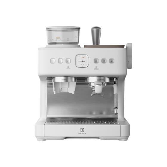 Electrolux 800 Series E8EC1-8SW Espresso Coffee Machine with Grinder - White