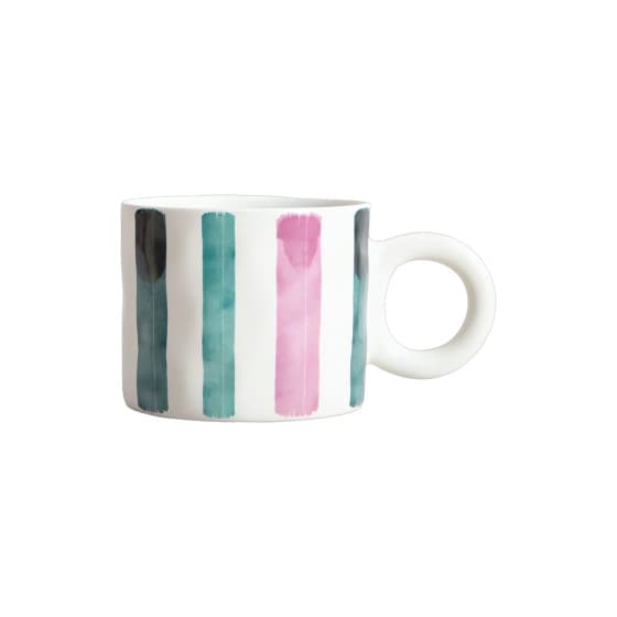 Homla TERNA Coloured Stripes Mug, 350 ml