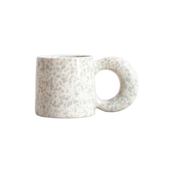 Homla MORNE Spotted Grey Mug, 300 ml