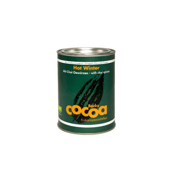 Organic chocolate drink powder Becks Cacao Hot Winter with spices, 250 g