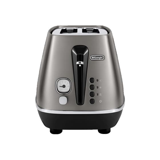 DeLonghi Distinta CTIN2103.TB Electric Toaster, 900 W – Titanium/Black