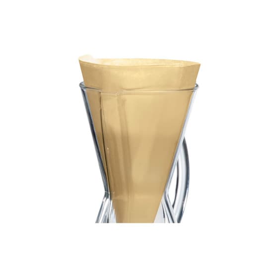 Unfolded natural paper filters Chemex Half Moon, 100 pcs. (for 3-Cup Chemex)