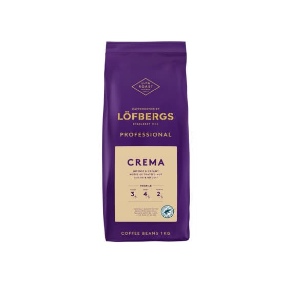 Coffee beans Löfbergs Professional Crema, 1 kg