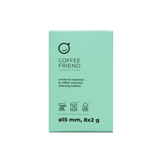 Universal espresso and coffee machine cleaning tablets Coffee Friend, 8 pcs.