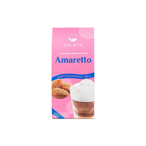 Amaretto-flavoured ground coffee CHiATO Amaretto, 250 g