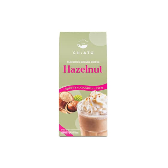Hazelnut-flavoured ground coffee CHiATO Hazelnut, 250 g