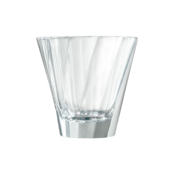 Twisted cappuccino glass Loveramics Urban Glass (Clear), 180 ml