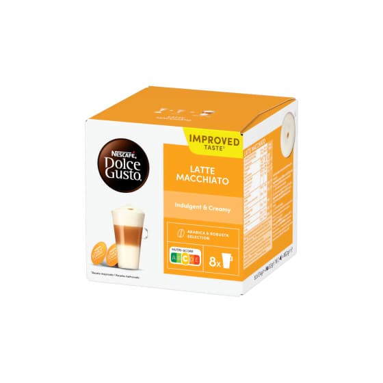 Coffee capsules NESCAFÉ® Dolce Gusto® Latte Macchiato, 8+8 pcs.