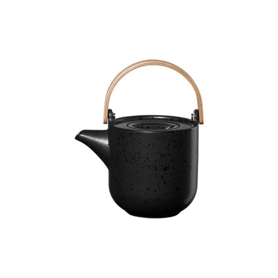 Asa Selection Coppa Kuro Teapot with Wooden Handle, 600 ml