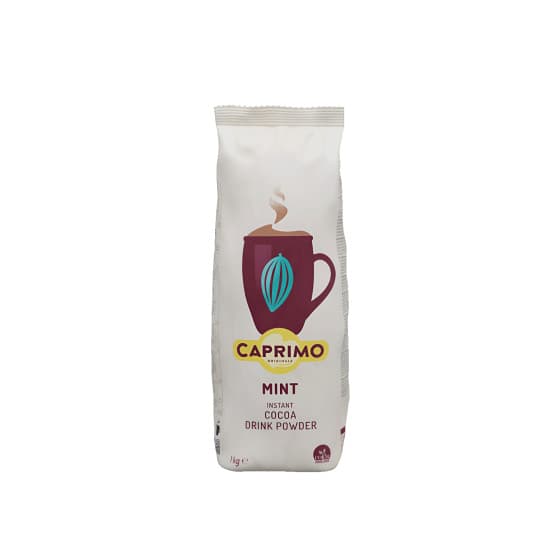 Mint-flavoured instant cocoa-based cappuccino drink powder Caprimo Cappuccino Choco Mint, 1 kg