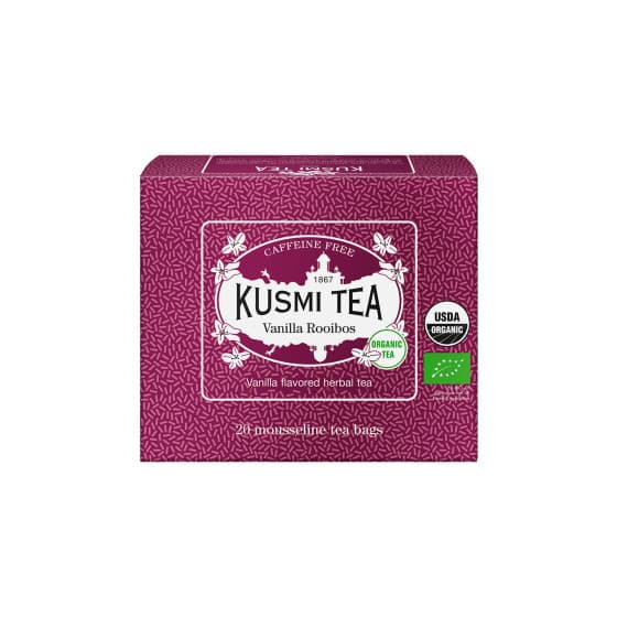 Organic herbal tea Kusmi Tea Vanilla Rooibos – 20 muslin tea bags