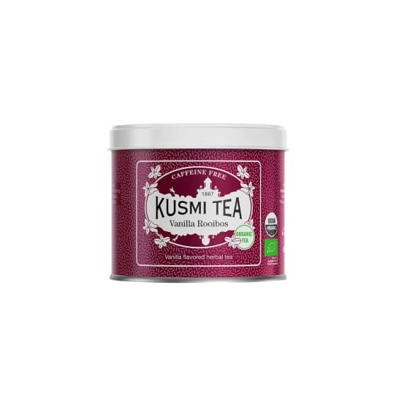 Organic herbal tea Kusmi Tea Vanilla Rooibos, 100 g (in a metal tin)