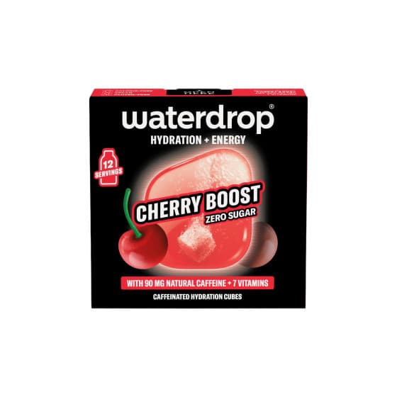 Waterdrop Microdrink Cherry Boost Caffeinated Drink Cubes, 12 pcs.