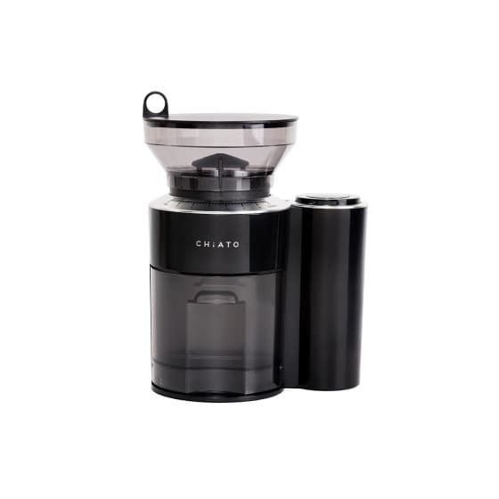 CHiATO grindPLAY Burr Grinder with Built-In Scale - Black