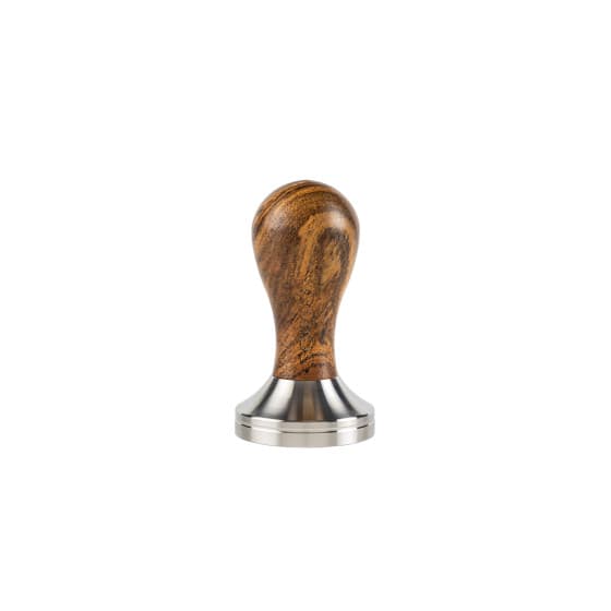 SORSO Barista tamper, stainless steel, with a wooden handle, 51 mm – Brown