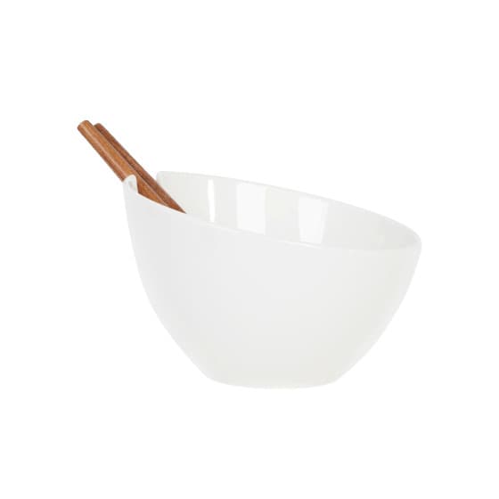 Salad bowl with utensils Homla MOOKA, 24 cm