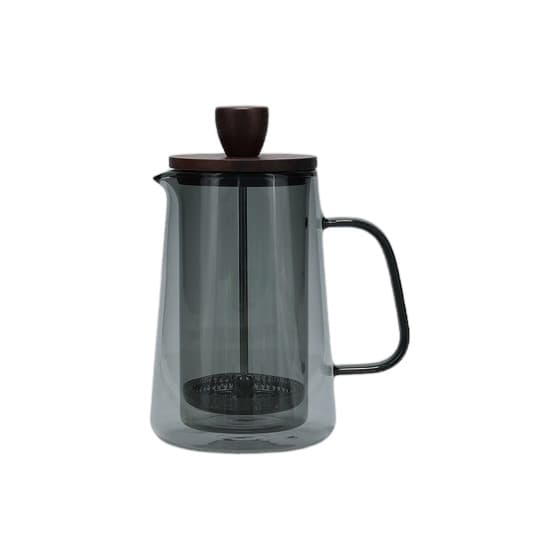 S|P Collection Luma Grey Coffee Pot with Glass Filter and Lid, 350 ml