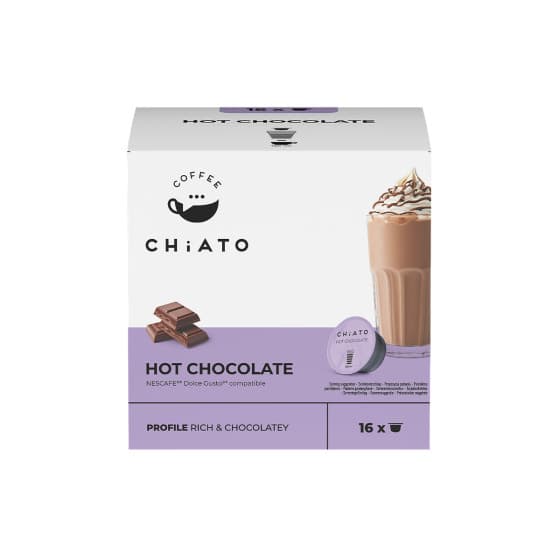 Cocoa capsules compatible with NESCAFÉ® Dolce Gusto® CHiATO Hot Chocolate, 16 pcs.