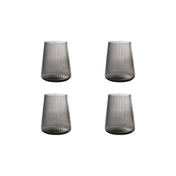Set of glasses S|P Collection Smoked Ray, 4 x 300 ml