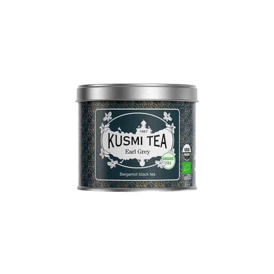 Organic black tea Kusmi Tea Earl Grey, 100 g (in a metal tin)