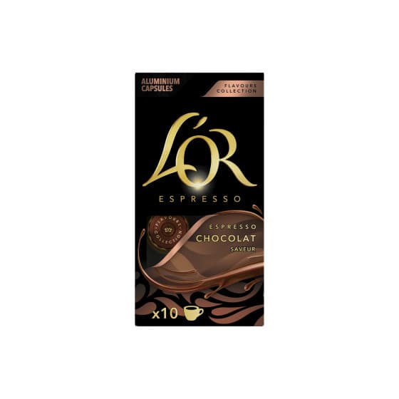 L'OR Chocolat Coffee Capsules for Nespresso® Machines, 20 vnt.