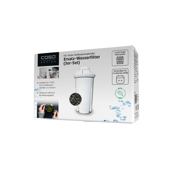 Caso Design Spare Water Filter Set for Hot Water Dispenser 3-Pack