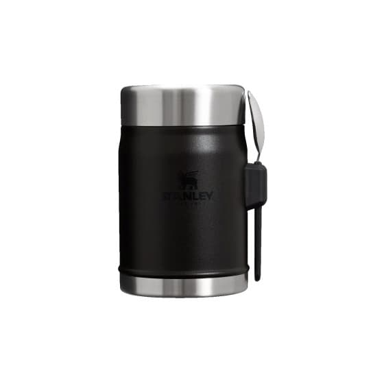 Stanley Legendary Black 2.0 Thermo Food Jar + Spork, 0.4L