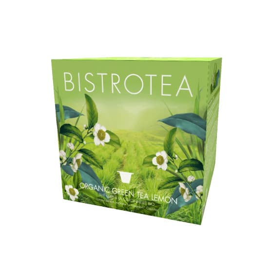 Organic tea capsules for Nespresso® machines Bistro Tea Green Tea Lemon, 50 pcs.
