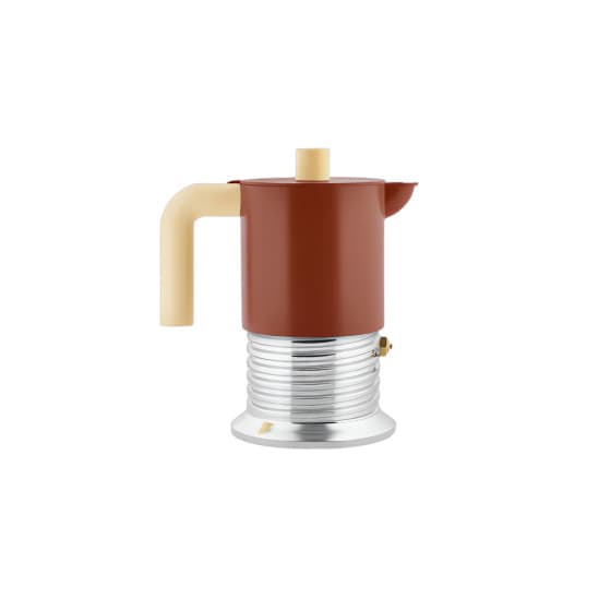 Alessi Vite PM01/3 BR Moka pot, 3 cups - Brown