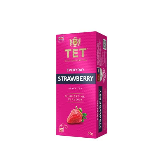Black tea True English Tea Everyday Strawberry, 20 pcs.