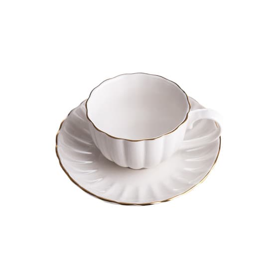 Cup with a saucer Homla MELIDA White, 200 ml