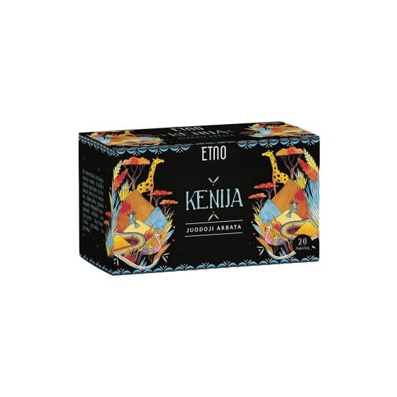 Black tea ETNO Kenija, 20 pcs.